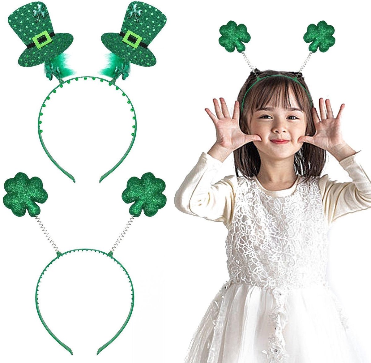Dailygoods- Hoofdband Groen - Feestelijke Hoofdband - Lichtgewicht