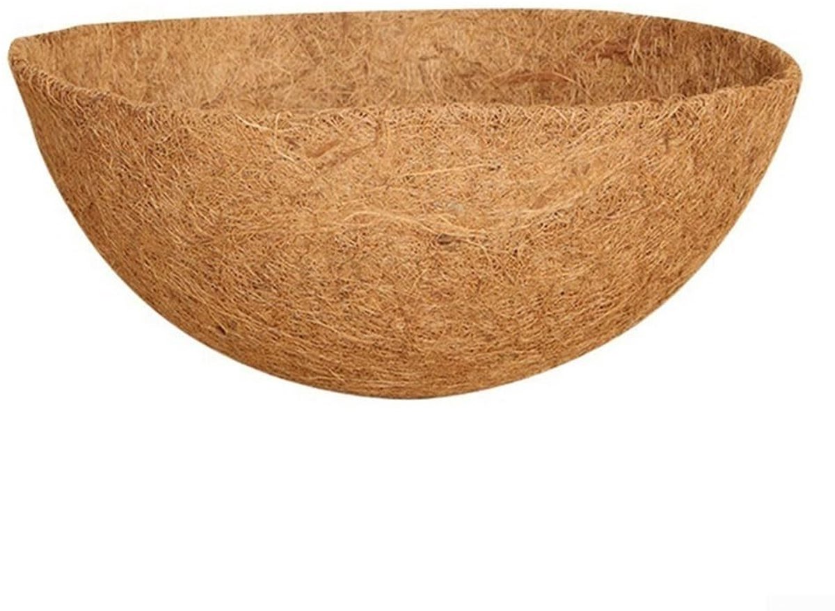 Dailygoods- Mandvoeringen 3-pack - Natuurlijke Kokosvezel - Hangende Mand - Milieuvriendelijk - Uitstekende Waterretentie - Stevig Materiaal - Plantenbak