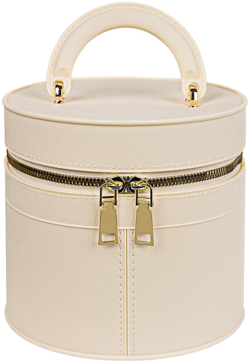 Dailygoods- Lunchbox Geïsoleerd - Ronde Lunchbox - Waterdichte Lunchbox - Harde Lunchbox - Geschikt voor Werk/Reizen - Afmetingen 18,5 cm x 18,5 cm x 16,5 cm - Maaltijdcontainer