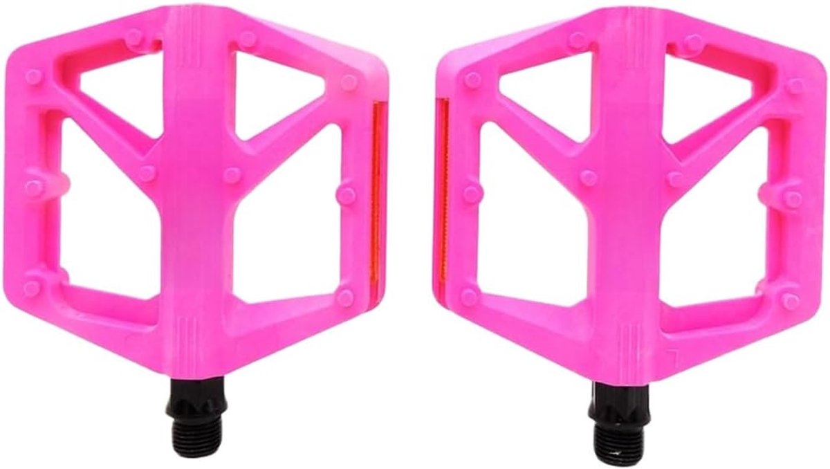 Mountainbike Pedalen - Nylon Platform - Veilig Fietsen - Antislip Pinnen - 16 x 13 cm - Zwart