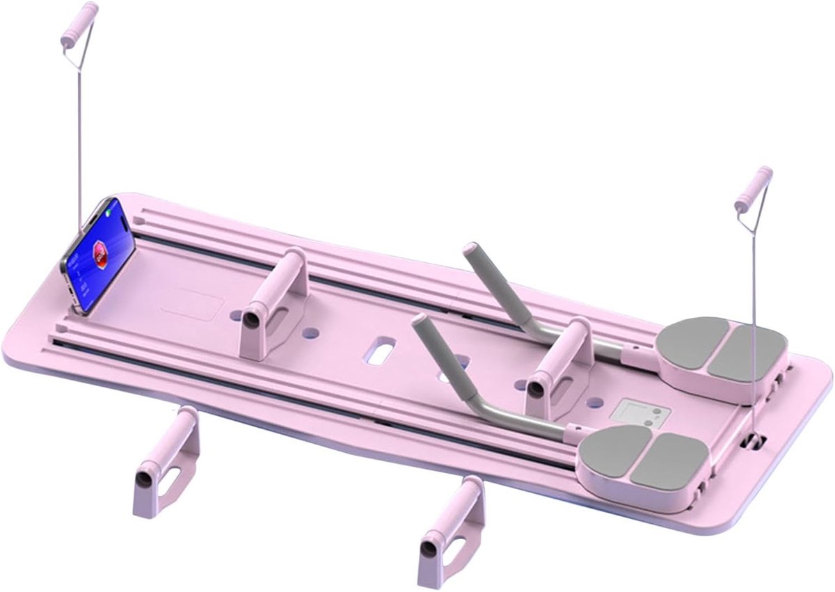 Fitness Bord - Buikroller Trainingsplank - Kracht Training - Multifunctioneel Ontwerp - 106 x 41 cm - Roze