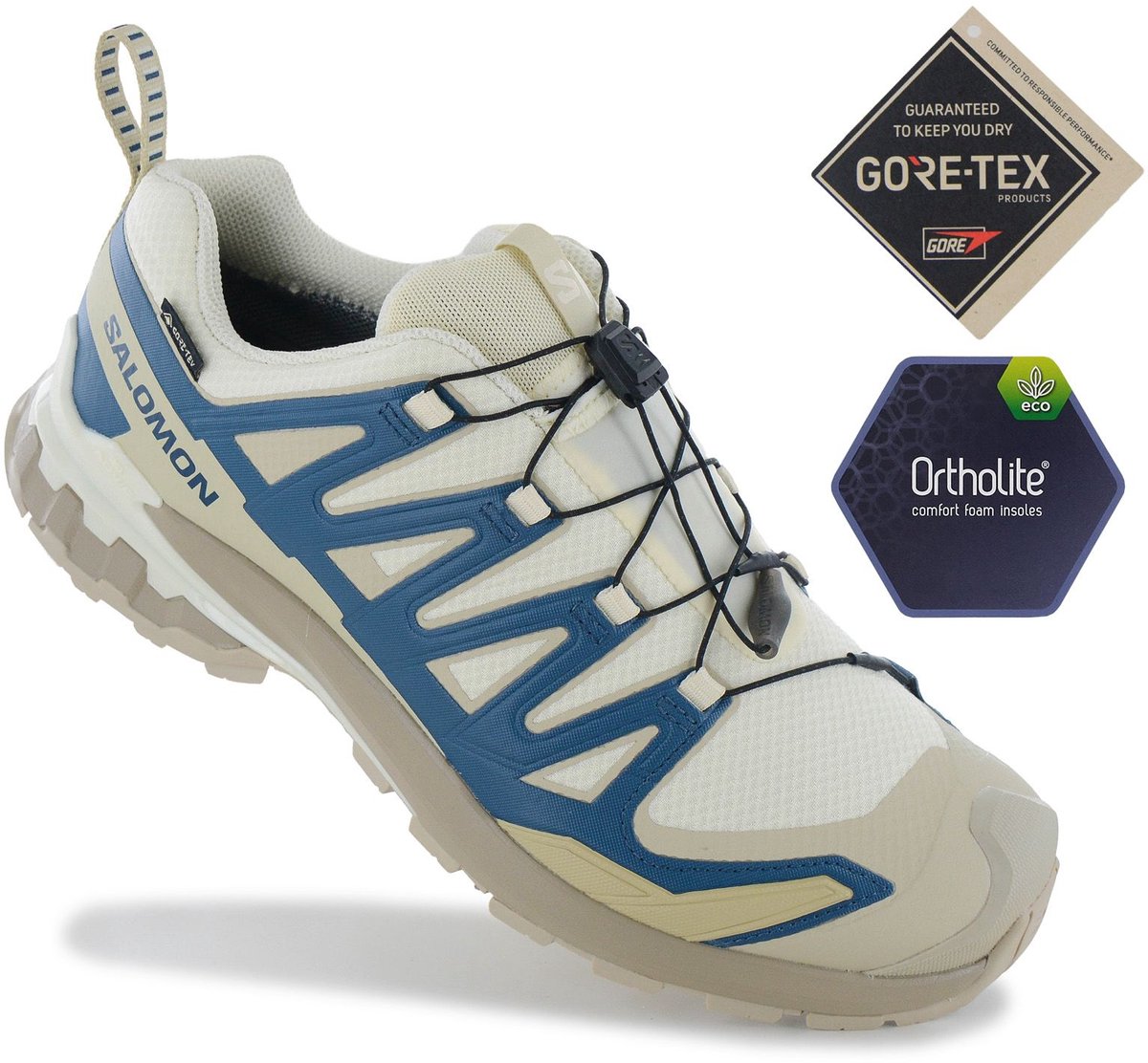 Salomon XA PRO 3D V9 GTX GORE-TEX Heren Wandelschoenen Trail-Running Schoenen 479875 Beige