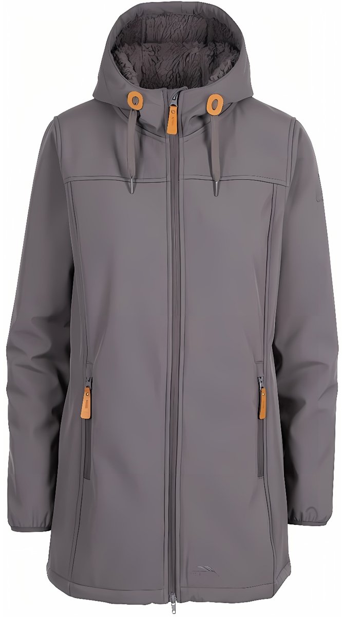 Trespass damesjas Kristen Softshell-jas voor dames Tp75 Carbon-XL Grijs