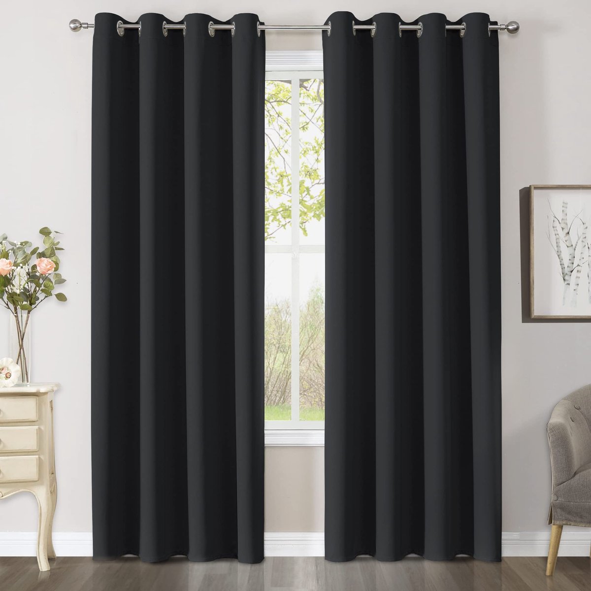 Dailygoods- Verduisteringsgordijn thermisch geïsoleerd - set van 2 - H 225 x B 140 cm - on