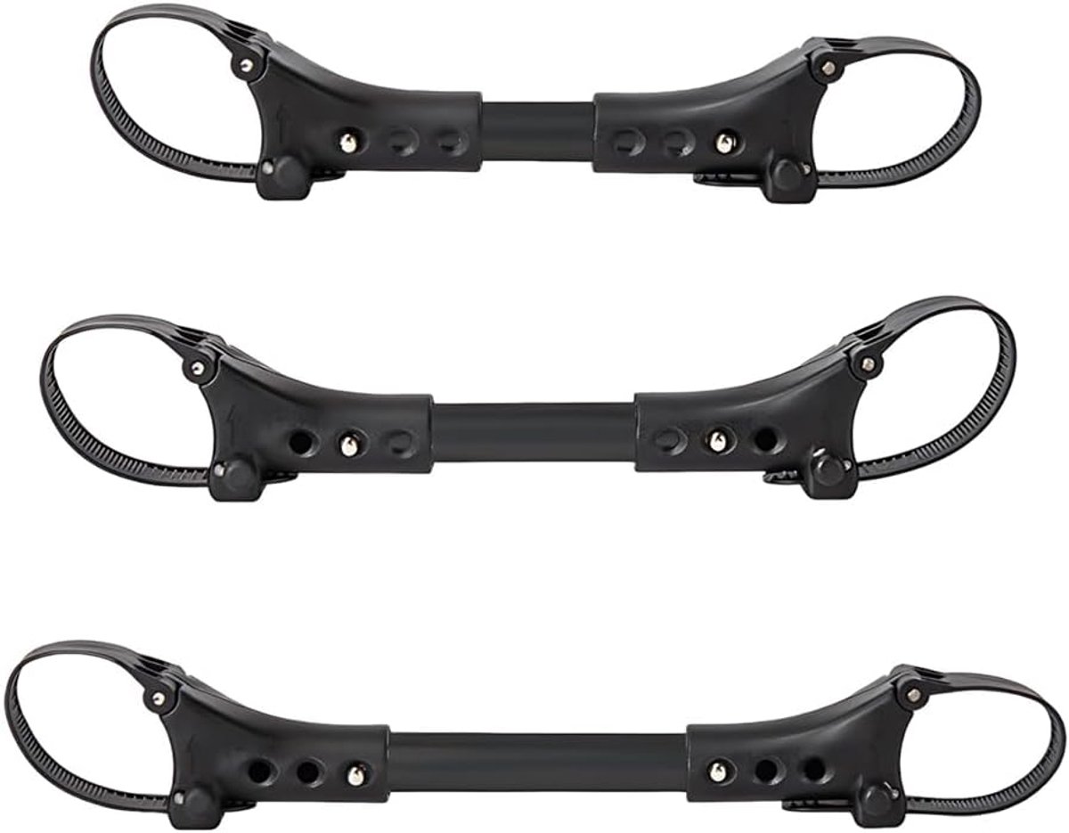 SnelShoppen - Pram Connectors Set van 3 - Verbindingshaken voor Kinderwagens - Veilig en Handig voor Dubbele Kinderwagens - Perfect voor Winkelen en R