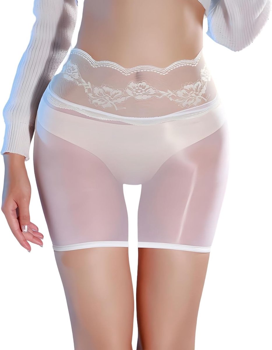 Shiny Slim Mini Rok voor Dames, Sexy Transparante Kantafwerking, Wet Look Y2K Stijl voor Rave Feesten en Nachtclubs