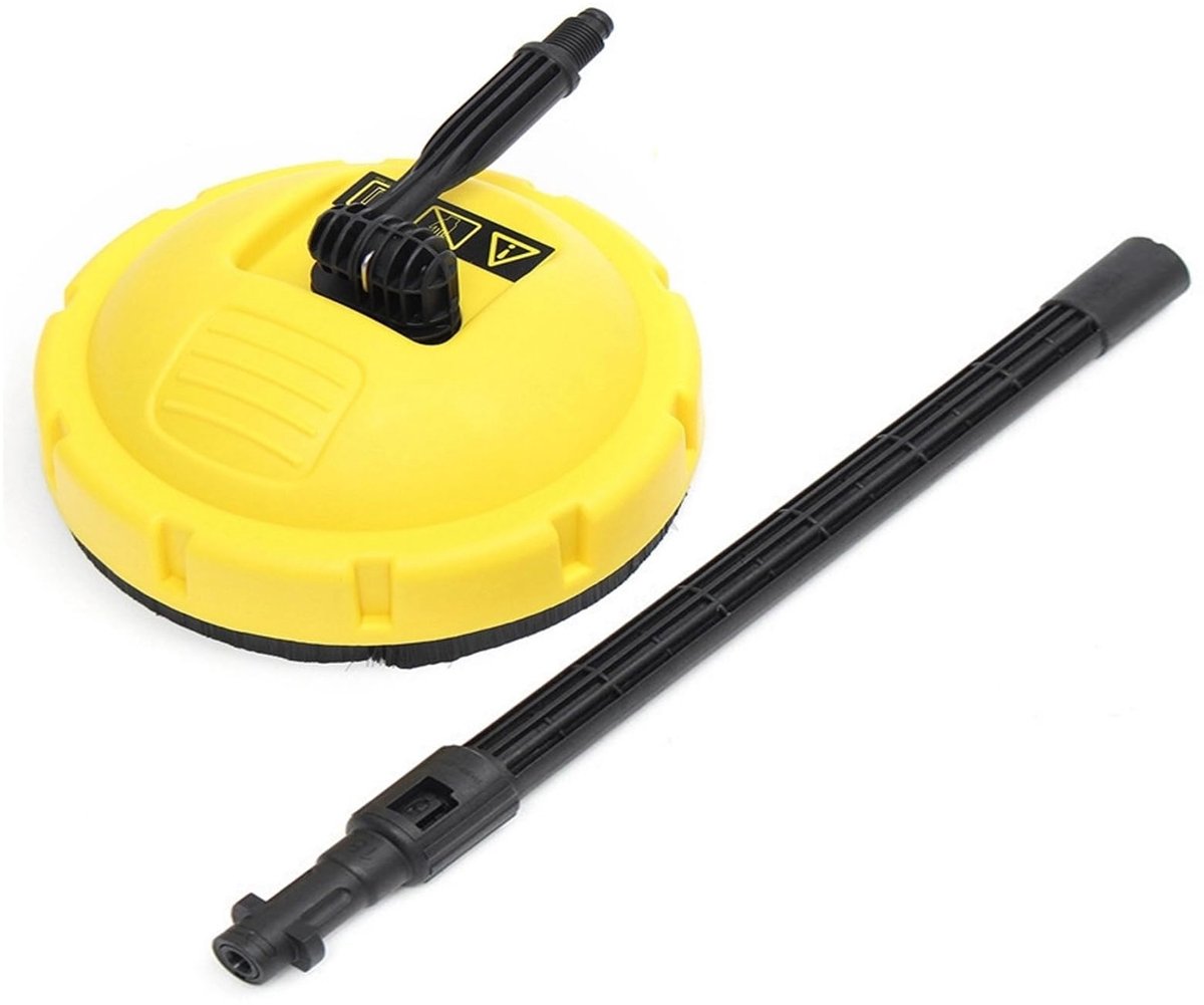 SnelShoppen - Terrasreiniger Hogedrukreiniger voor Karcher K1-K7, Flexibele Roterende Borstel, Vuil Cleaner voor Terras, Dek en Tuin, Ideaal voor Thui