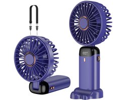 SnelShoppen - Rafada Handventilator Draagbare Mini-Ventilator Oplaadbaar 5 Snelheden 4200 mAh USB Opvouwbare Ventilator voor Kantoor Outdoor Camping T