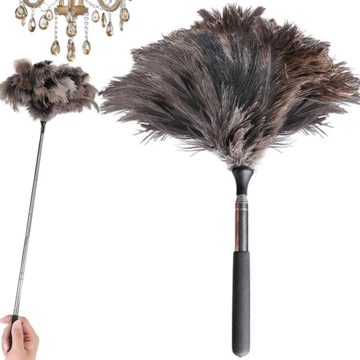 Telescoop Stofdoek met Struisvogelveren