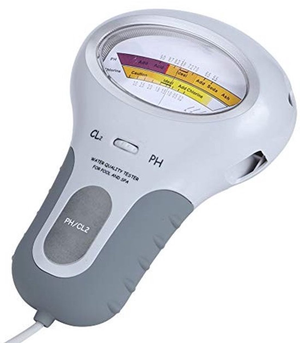 Watertestmonitor Draagbaar - pH/Chloor Tester - Nauwkeurige Metingen - Waterkwaliteit Tester - Compact Ontwerp - Ideaal voor Zwembaden/Spa's - Waterkwaliteitstester