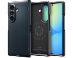 Spigen Hoesje Geschikt voor Samsung Galaxy Z Fold 8 Ultra - Slim Armor Pro MagFit - Back Cover Compatibel met MagSafe / Qi2 - Scharnier Bescherming - Metal Slate