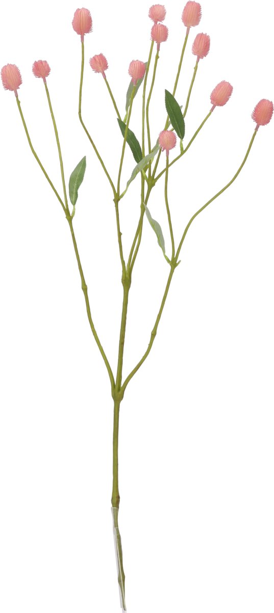 Gomphrena Kunsttak 65cm Roze