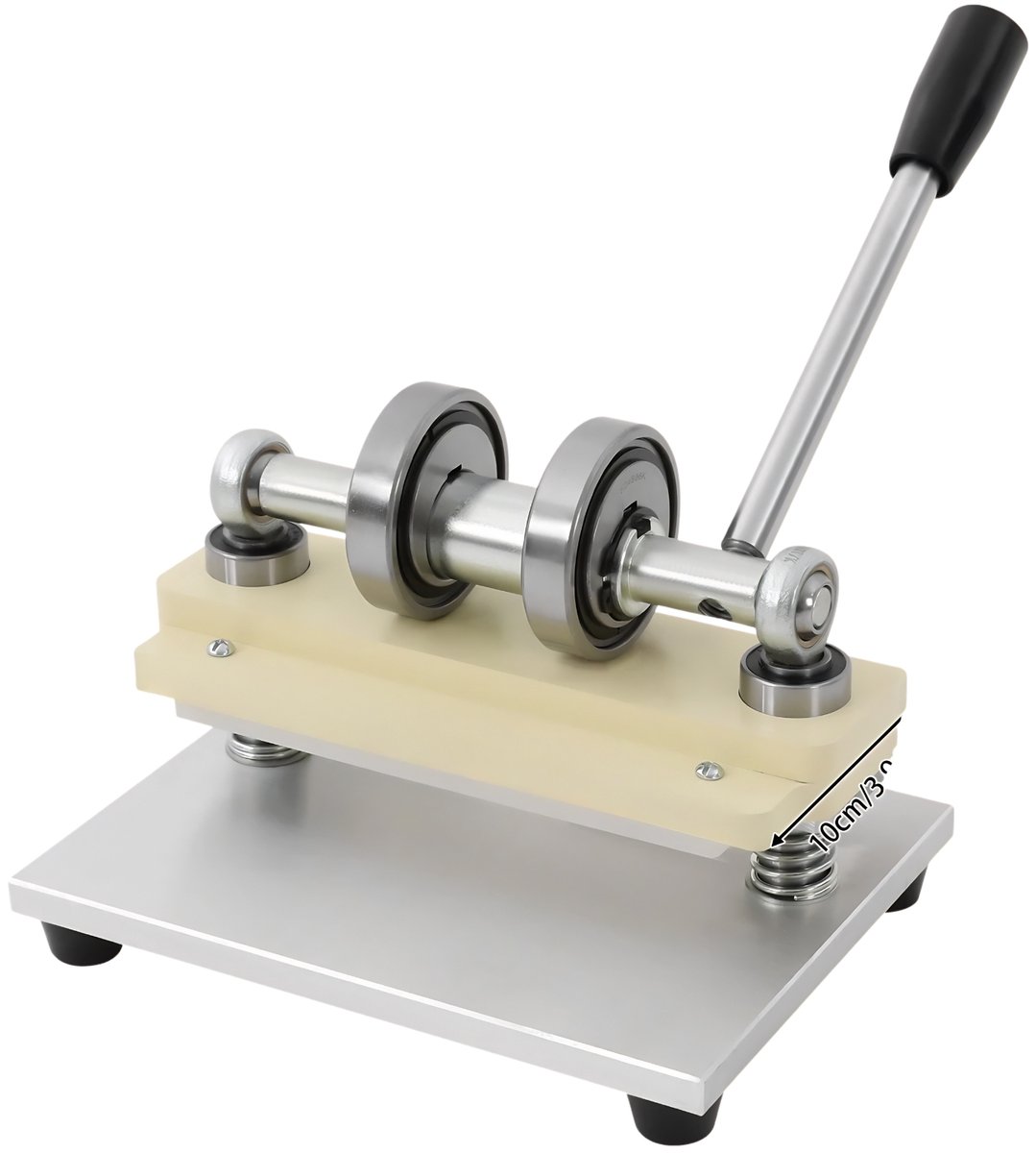 Draagbare Handmatige Stansmachine – Snij- en Embossingmachine voor Hobby en Knutselen, Maximale Invoerbreedte 155 mm / 6,1 Inch – Zilver