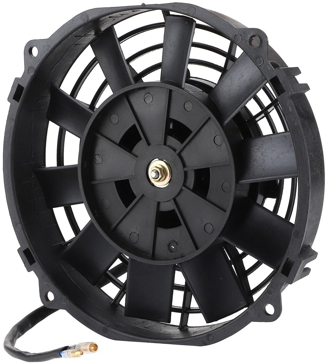 SnelShoppen - Ventilator 10 Bladen Elektrische Radiatorventilator 8 Inch Universele Koeling 12V 80W voor Radiator Airconditioner en Camping