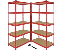 Hoekstellingbundel z-rax - rood - hoek + 2 rekken - boutloos