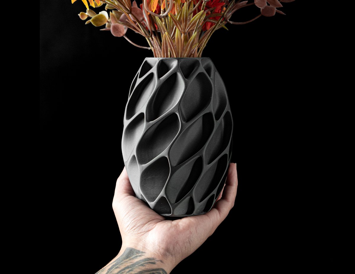 Skushy Vaas Exoflower - Geschikt voor Bouwbloemen - Japandi Designvaas voor Droogbloemen en Kunstbloemen - Sculpturale Decoratieve Vaas - Moderne Woondecoratie