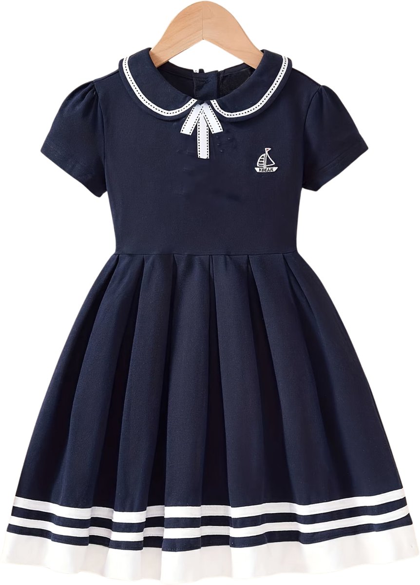 Currero Zomerjurk Meisjes Zomerjurken Kinderen Jurk Meisje Ibiza Stijl Sundress Kinderkleding 13-14 Jaar Koningsblauw