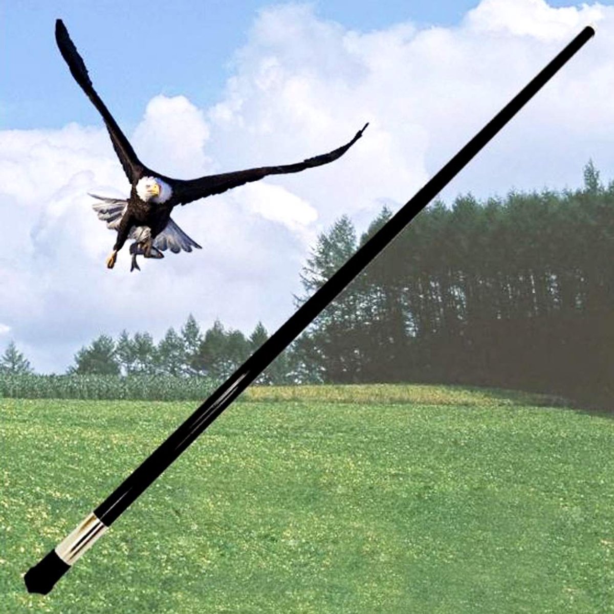 SnelShoppen - Professionele Vogels Scarer Hawk Vlieger - Gesimuleerde Havik met Reflecterende Apparaat voor Tuin, Farm en Buitengebruik - Duif Afschri