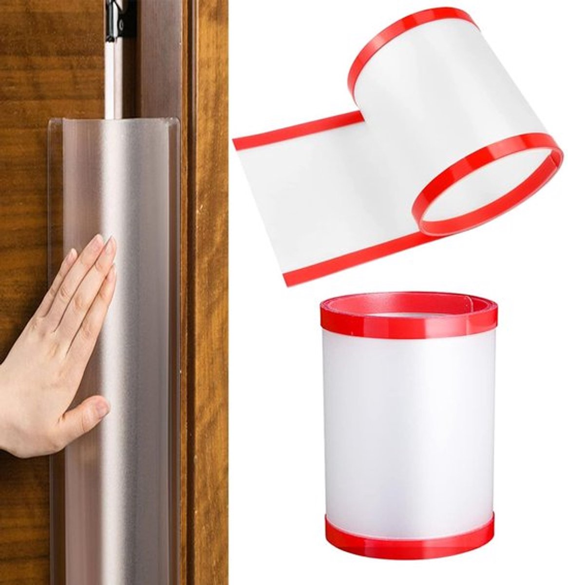 2 rollen deurstopper voor kinderen, deurbescherming voor baby's, voor kleuterschool, klaslokaal, slaapkamer (17 x 120 cm, eenheid, 2)