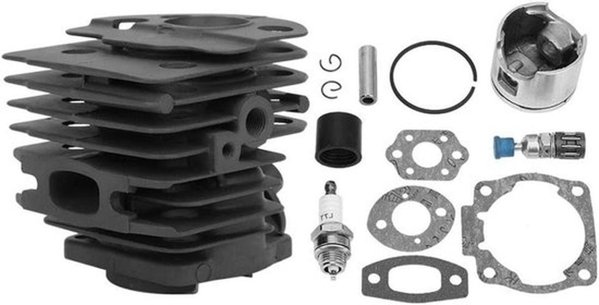 Kettingzaag Cilinder Kit - Bougiesplug Pakking - Onderhoud Kettingzaag - Aluminium Legering - 46 mm Diameter - Zilver