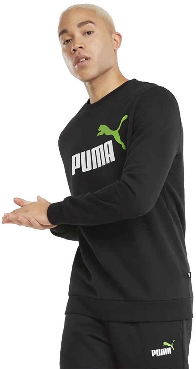 Puma Essental+2 Col Big Logo Sweatshirt L Man Zwart