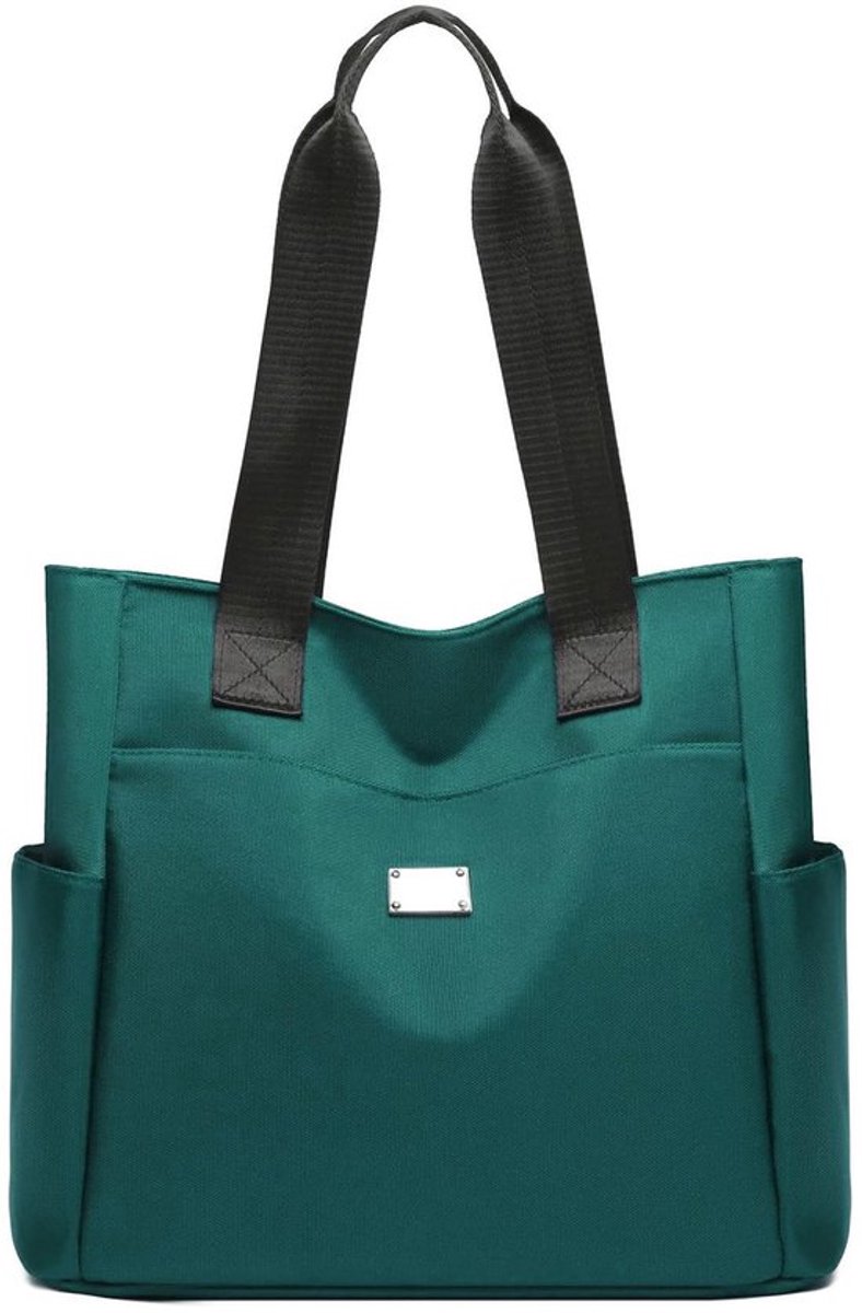 Dames Schoudertas Grote Capaciteit - Waterdichte Nylon - Dames Shopper - Lichtgewicht - Meerdere Zakken - Schokbestendig - Dameshandtas