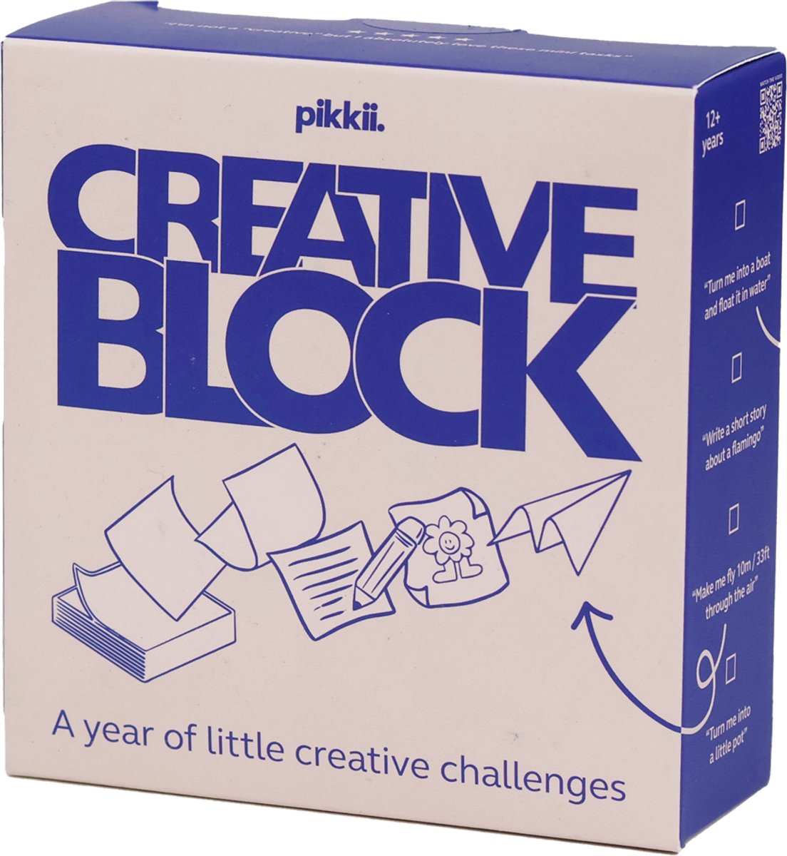 pikkii Creative Block Creativiteitsspel – Inspirerende Creatieve Uitdagingen | Denkspel voor Spelavond, Familie & Vrienden