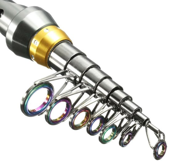 SnelShoppen - Telescopische Hengel 2,1m Carbon Hengels Ultralicht en Ultraflexibel voor Lange Worpen, Ideaal voor Reizen en Kamperen van Snelshoppen — afbeelding 3