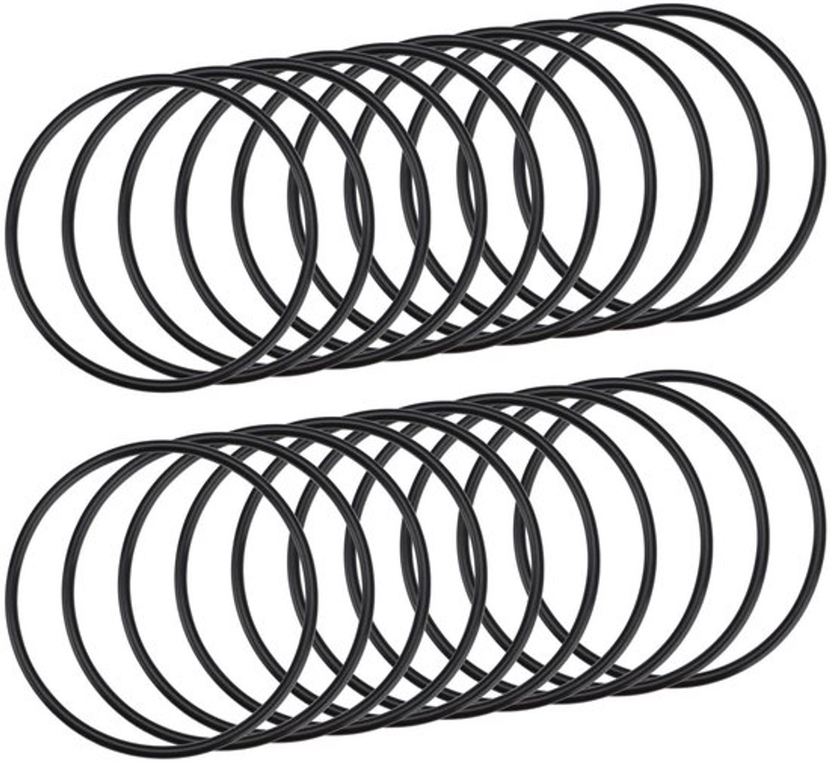 O-ringen Nitril Rubber 20 Stuks - 76 mm Buitendiameter - 70 mm Binnendiameter - 3 mm Breedte - Afdichting - Professionele Ontwerpen - Afdichtingen
