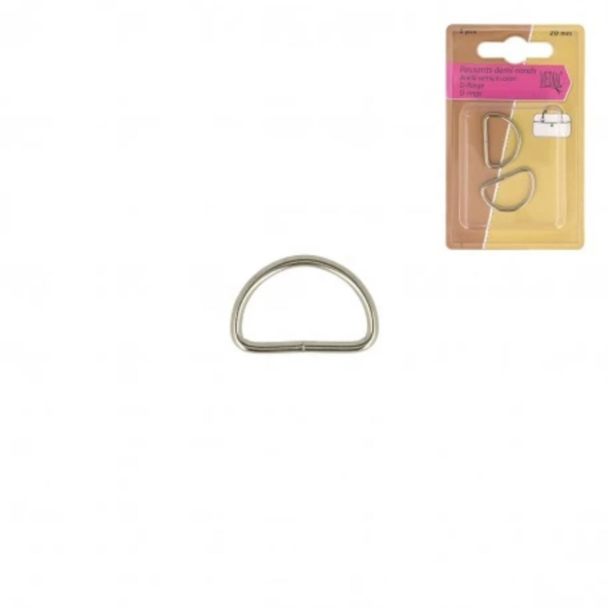Mediac D-ring 20mm 2 stuks