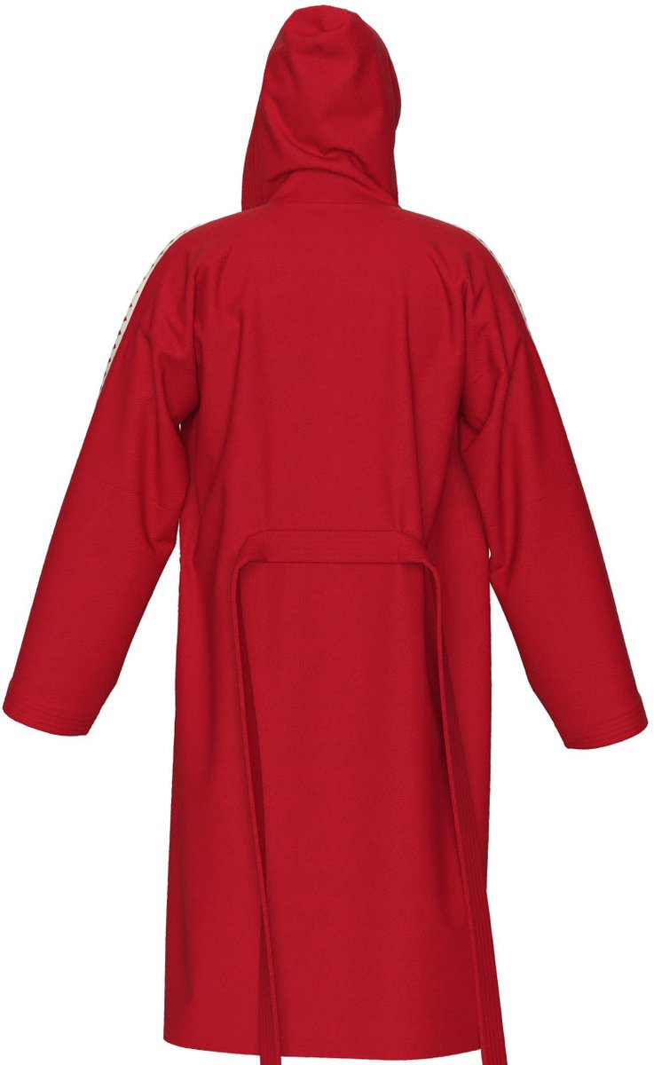 Arena Badjas Team Stripe Rood/Wit