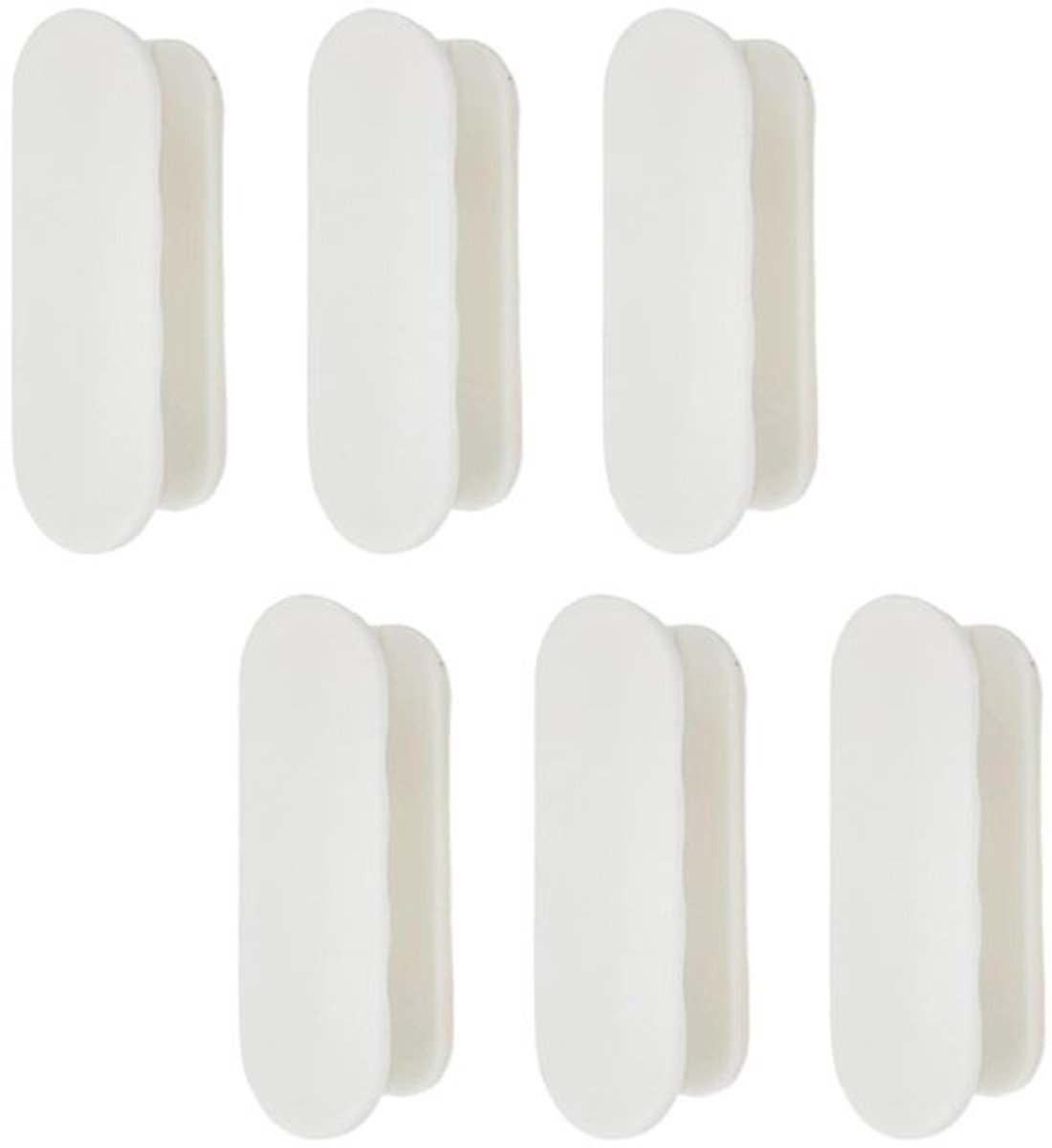 Balkondeurgreep 6 Stuks - Zelfklevende Deurgrepen - Kunststof Handgrepen - Kastdeurgrepen - Duurzaam - Afmetingen 9 x 3,2 x 2 cm - Handgreep