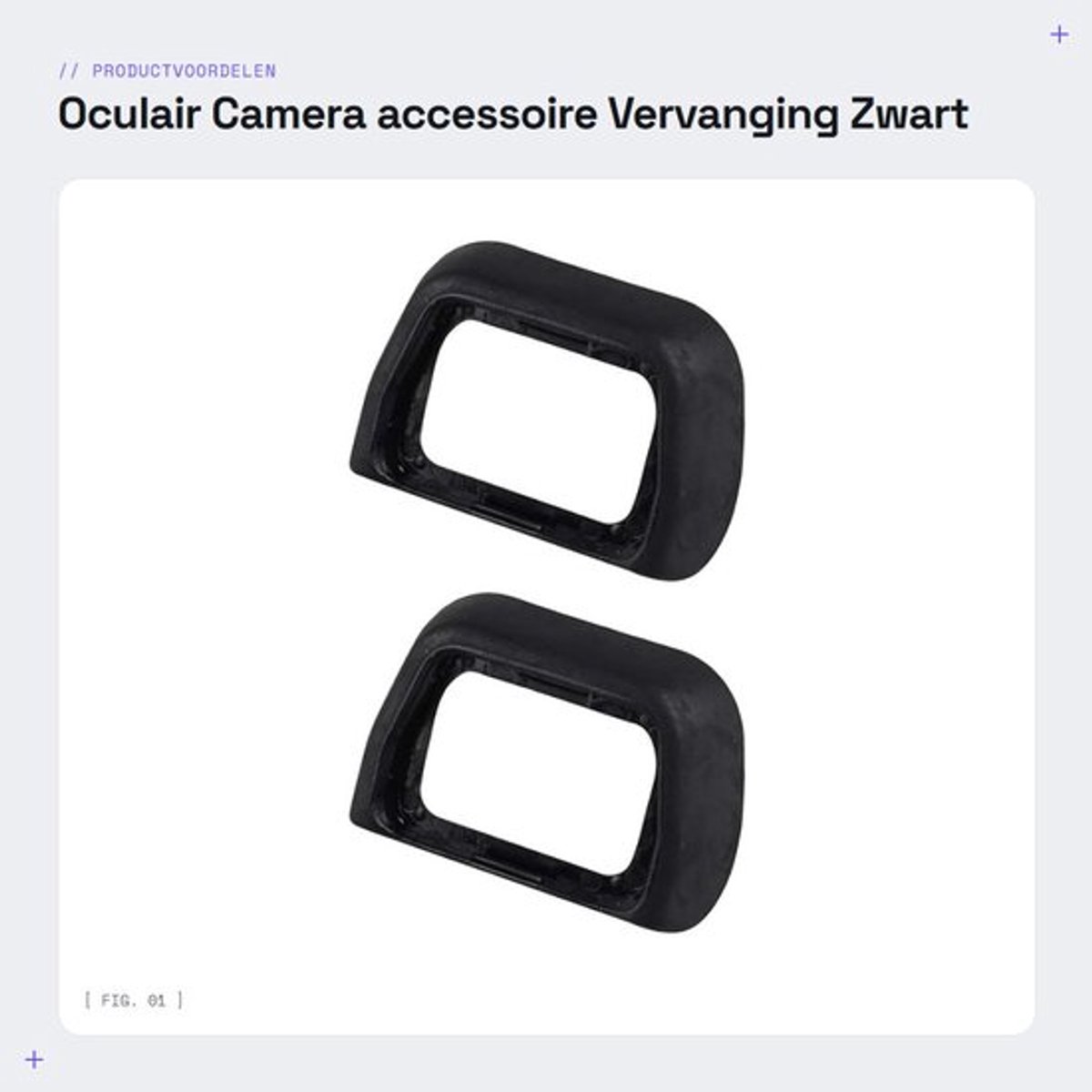 Oculair - Camera accessoire - Vervanging - Zwart