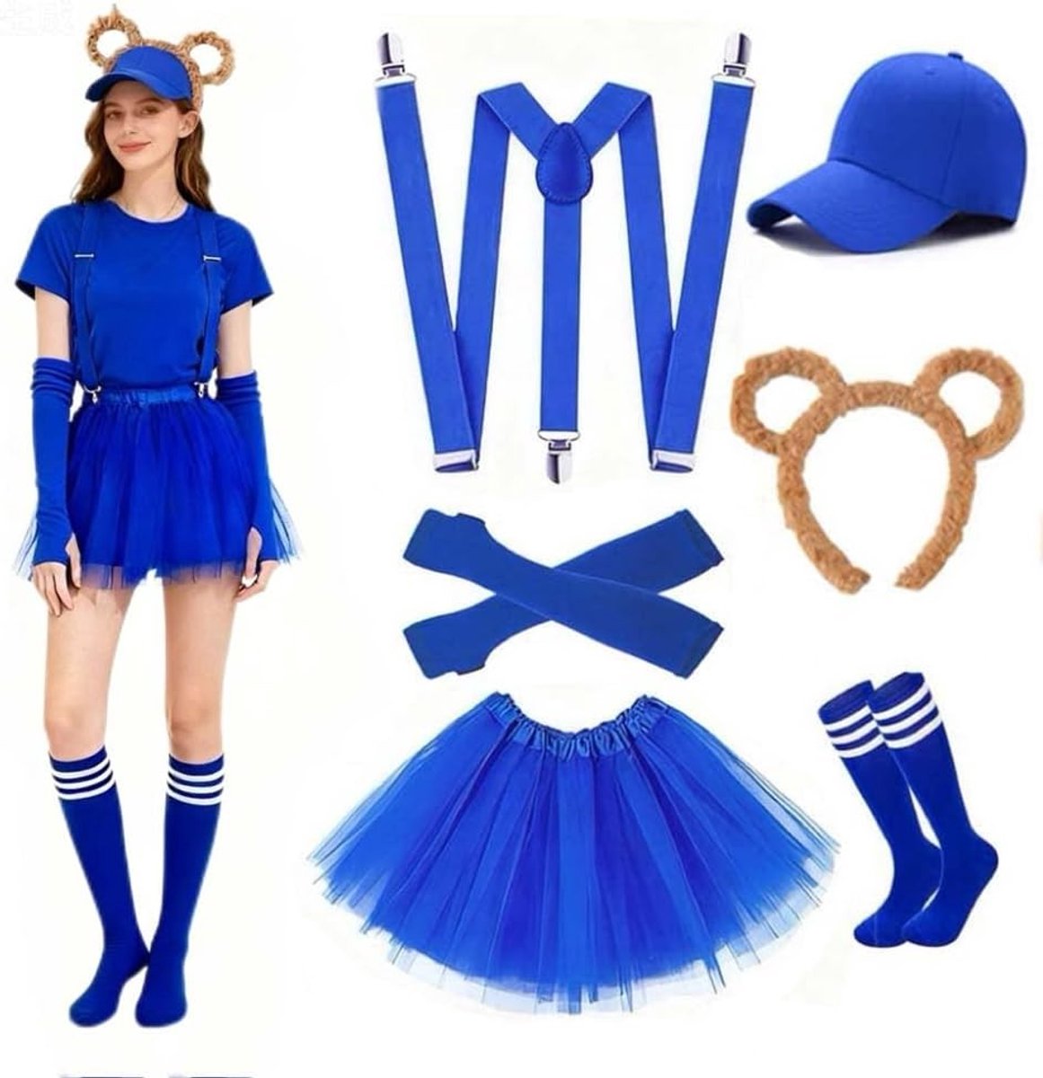 Gestreept eekhoorn kostuum voor kinderen - Perfect voor Halloween, feestjes en verkleedpartijen