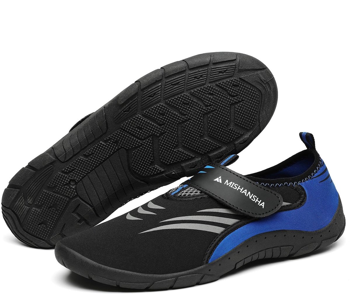 SnelShoppen - Waterschoenen voor Heren en Dames, Sneldrogend, Blote Voeten, Strandschoenen Kobalt Blauw, Maat 36-46, Perfect voor Strand, Zwemmen, Out
