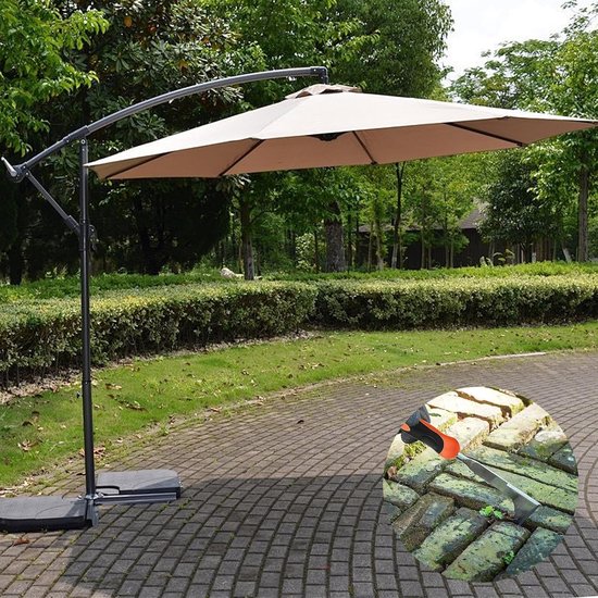 Onkruidsteker met steel, handmatig van roestvrij staal voor het verwijderen van mos en onkruid in bestratingsvoegen, voegenkrabber met steel tuingereedschap — afbeelding 4