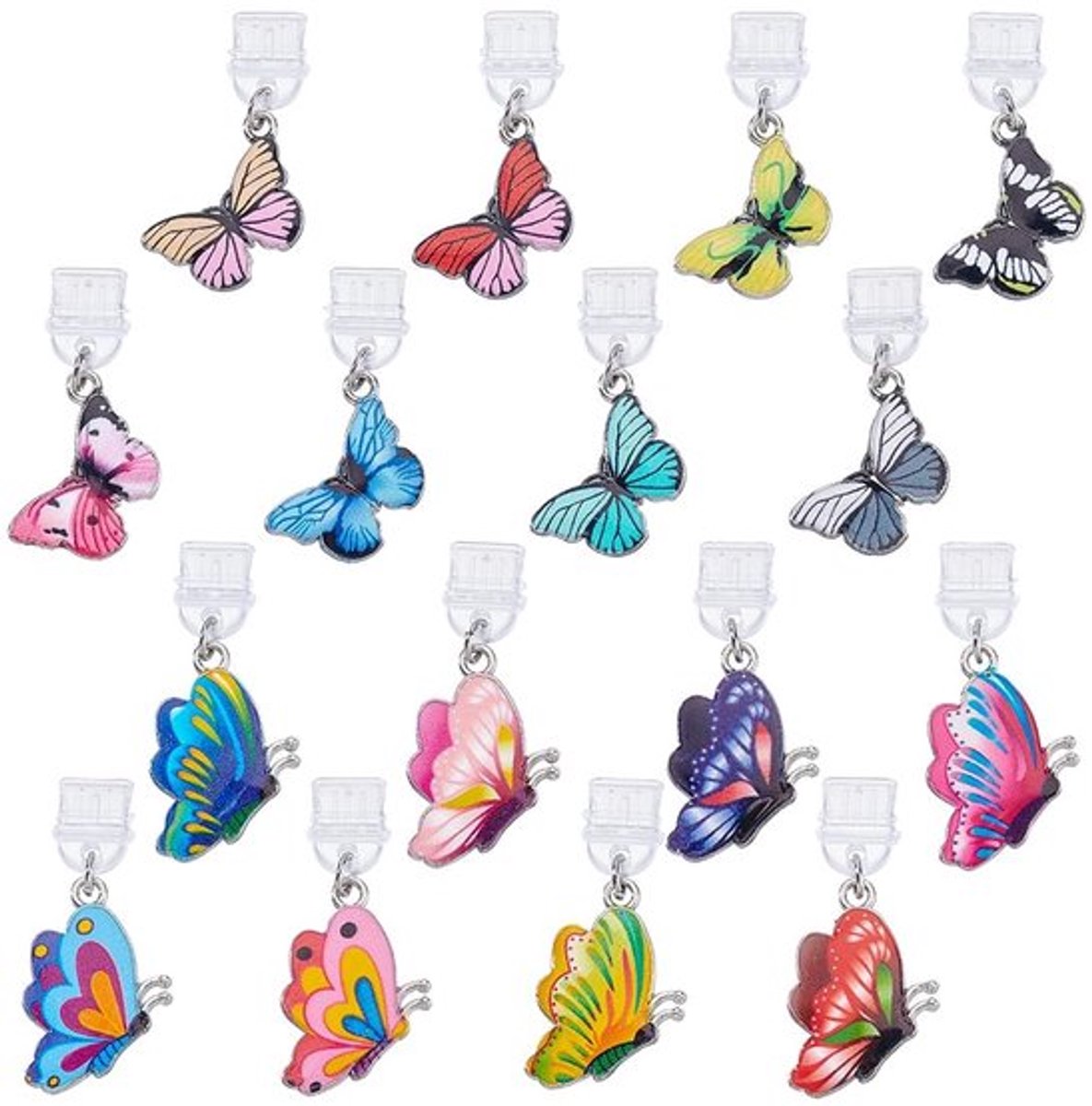Stofstekkers Elegant Vlinderontwerp - Telefoonaccessoires - Oplaadpoort Charm - Handgemaakte Geschenken - Bescherming tegen Stof - Unieke Stijl - Telefoonaccessoire