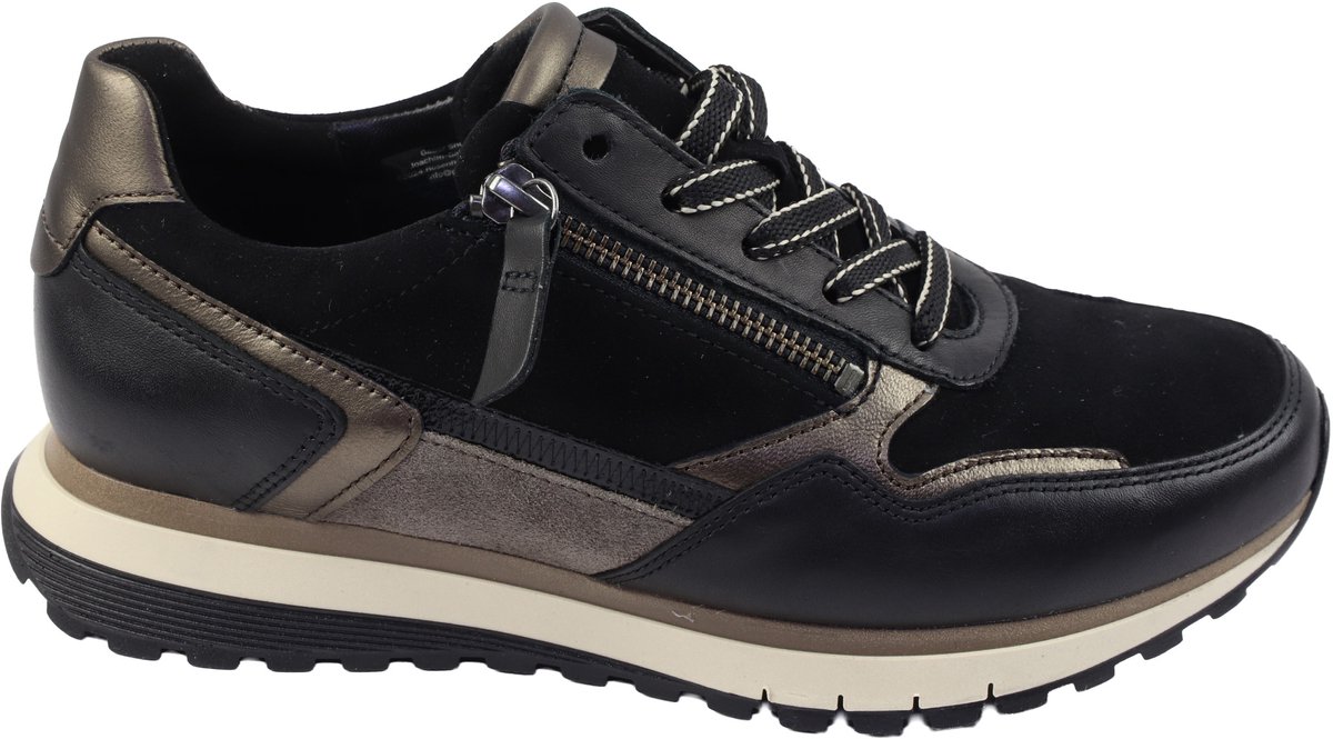 Gabor - 6029 - Sneakers - zwart kombinatie - 38