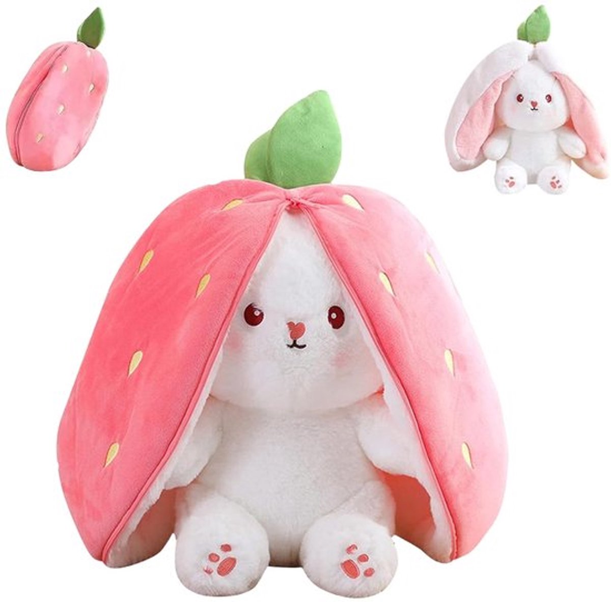 Knuffeldier Kawaii - Knuffelkonijn - Pluchen Dier - Zacht - Voor Kinderen - Hoogwaardig PP-katoen - Pluchen Speelgoed