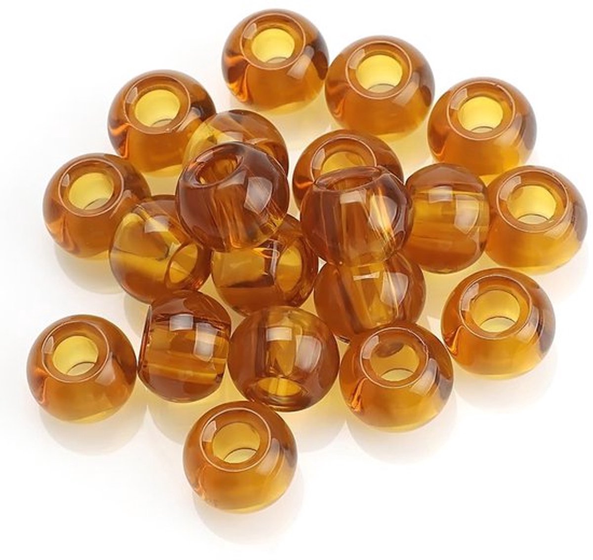 Kralen 40 Stuks - Grote Glazen Kralen - Ronde Kralen met 6 mm Gat - Knutselkralen voor Sieraden - Decoratie - Duurzaam Glas - Knutselmateriaal