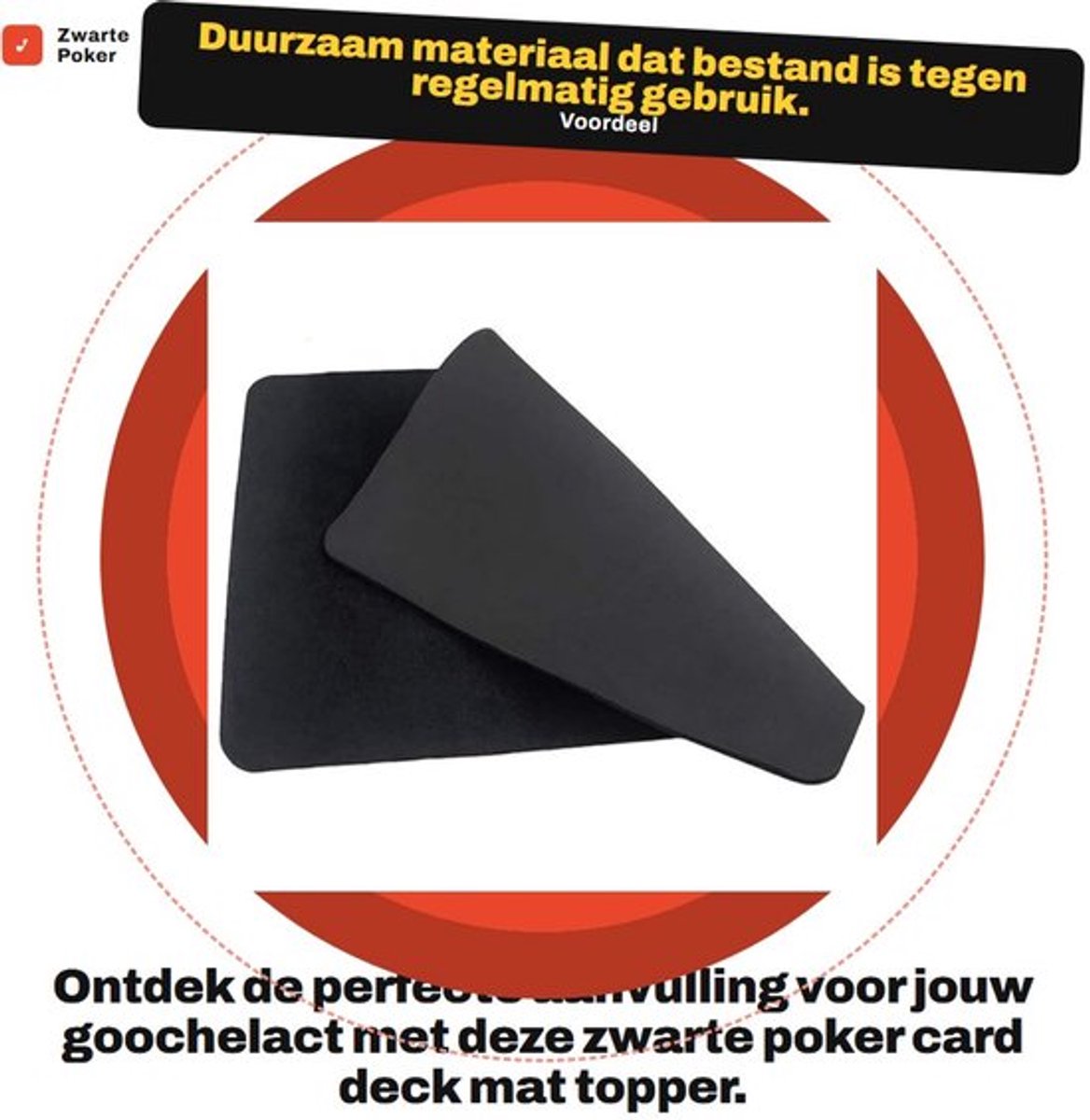 Poker Mat Dikke/Dichte Kussens - Antislipmat - Rubber Achterkant - Ideaal voor Beginners/Professionals - Perfect voor Optredens - Goochelmat