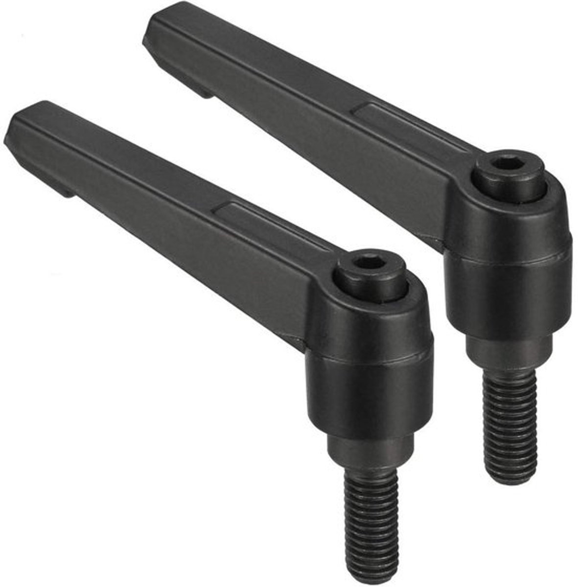 Klemhendels 2 stuks - Verstelbaar - Snelspanner met drukknop - Aluminiumlegering - M8 x 20 mm - Voor machines en apparatuur - Schroefknoppen