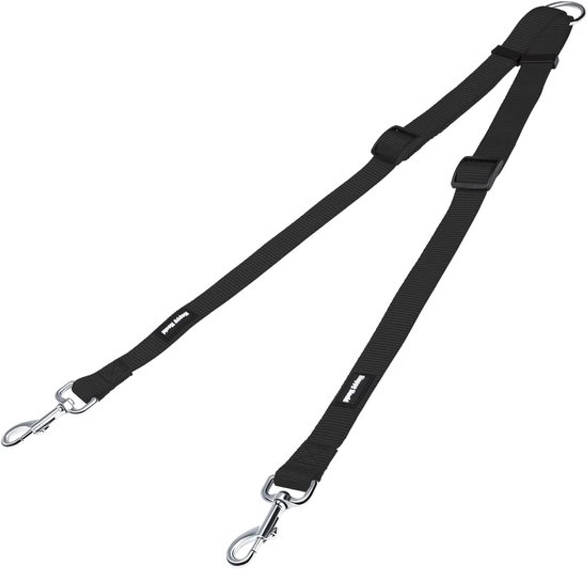 SnelShoppen - Verstelbare Dubbele Hondenriem Koppeling - Geen Verstrengeling Nylon Touw - Twee Huisdieren Trainer Band - Split Leash voor Actieve Hond