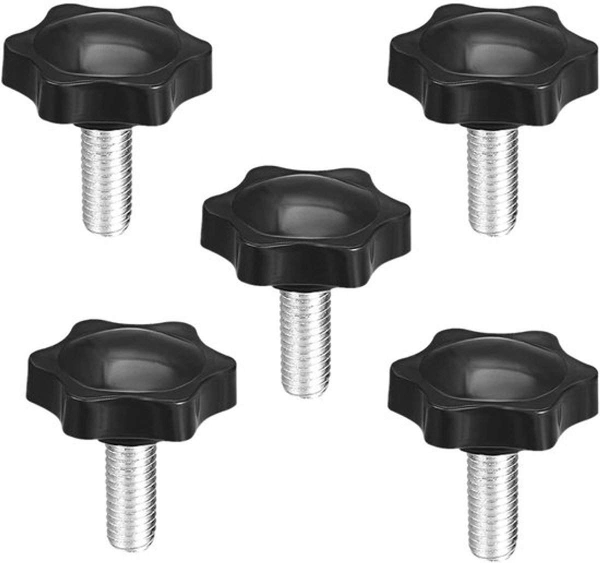 Klemmen 5 Stuks - Schroefknop - Kunststof/Metaal - M6x16mm - Hoofd Dia 32mm - Vervanging voor Draaibankmachine