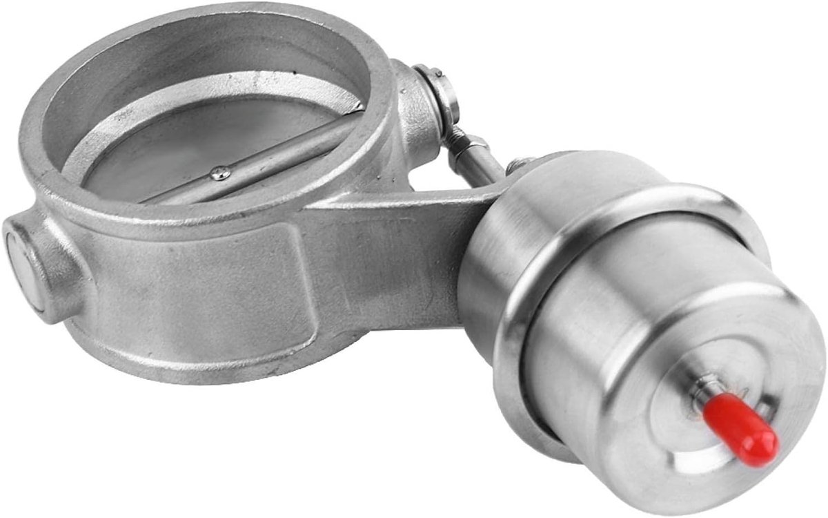 Universele Uitlaatregelklep 2.5" voor Auto's - Geschikt voor 63mm D-Pijp, Uitlaat Accessoire voor Verbeterde Prestaties en Geluidsbeheersing