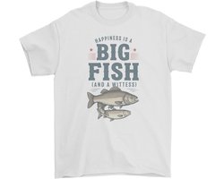 T-Shirt Big Fish Humoristisch Visserscadeau voor Mannen en Vrouwen