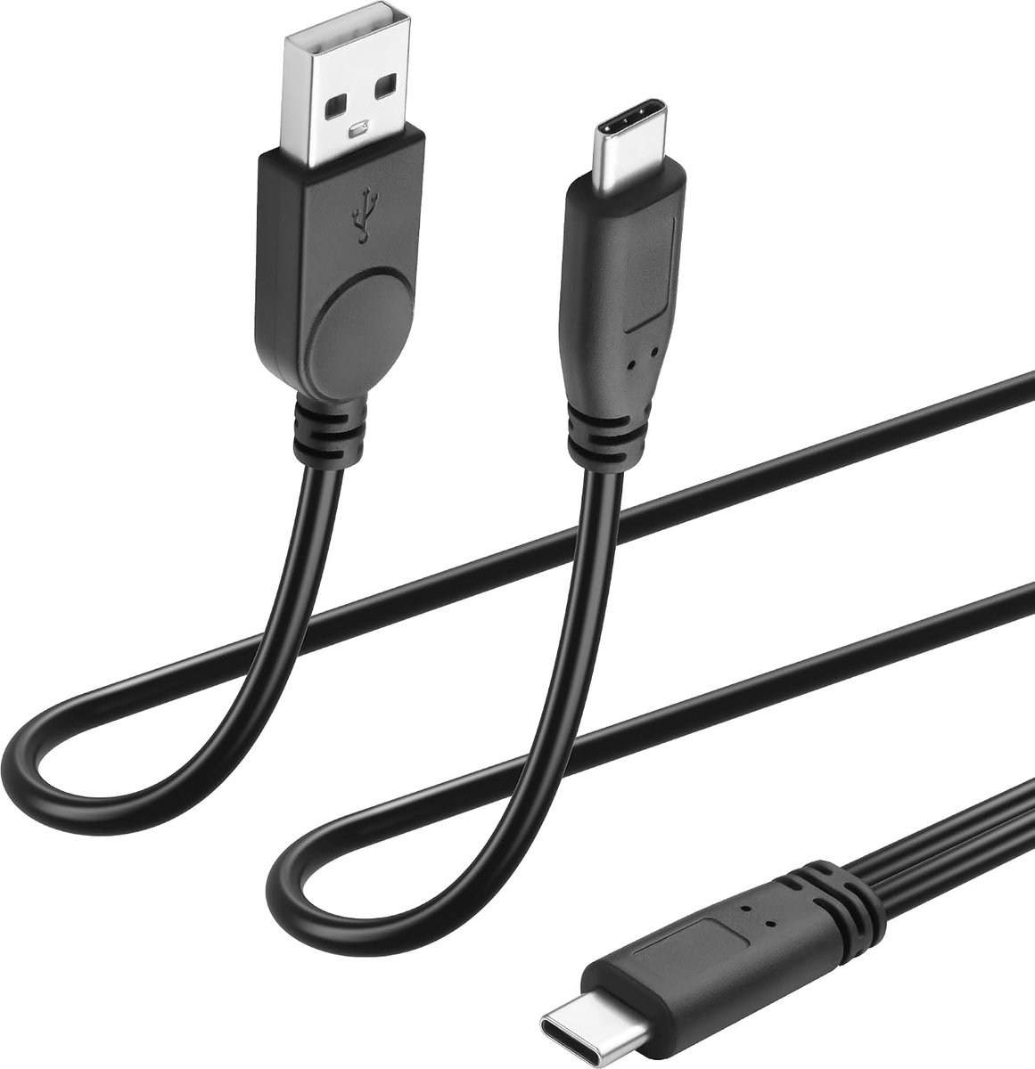 USB C to USB + USB C Splitter Cable Splitter Type C to USB Sound Card 2-in-1 USB C Plug OTG, Support Phone, Sound Card - ShopVlot