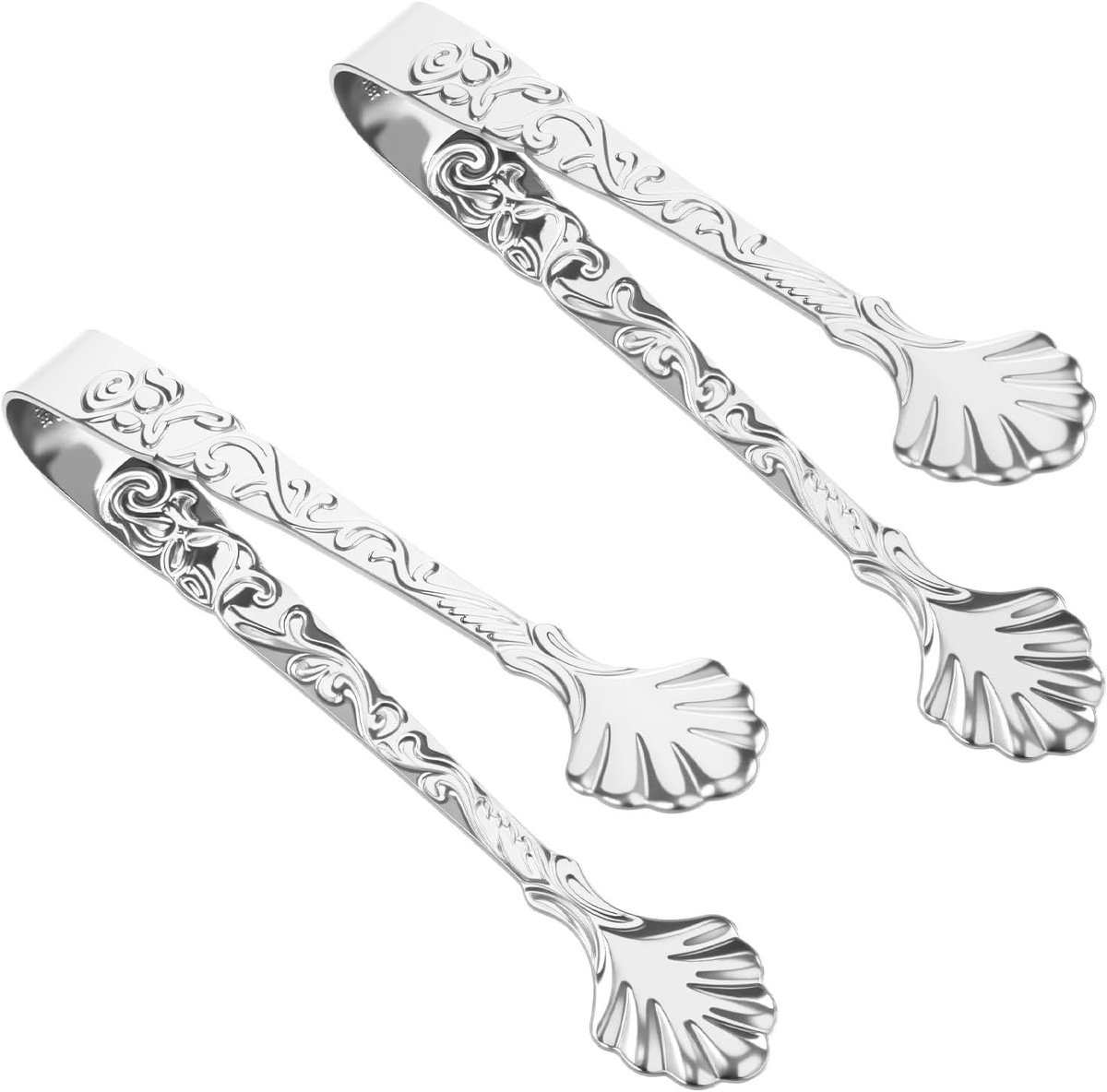 Vintage ijsklemmen set van 2, zilver, perfect voor cocktails, feesten en barbecue