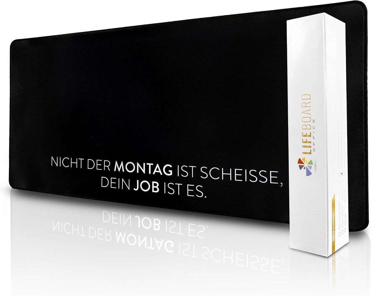 PREMIUM desk pad - 80 x 40 cm - different quotes for more focus and motivation - mouse pad - mouse pad - ShopVlot
