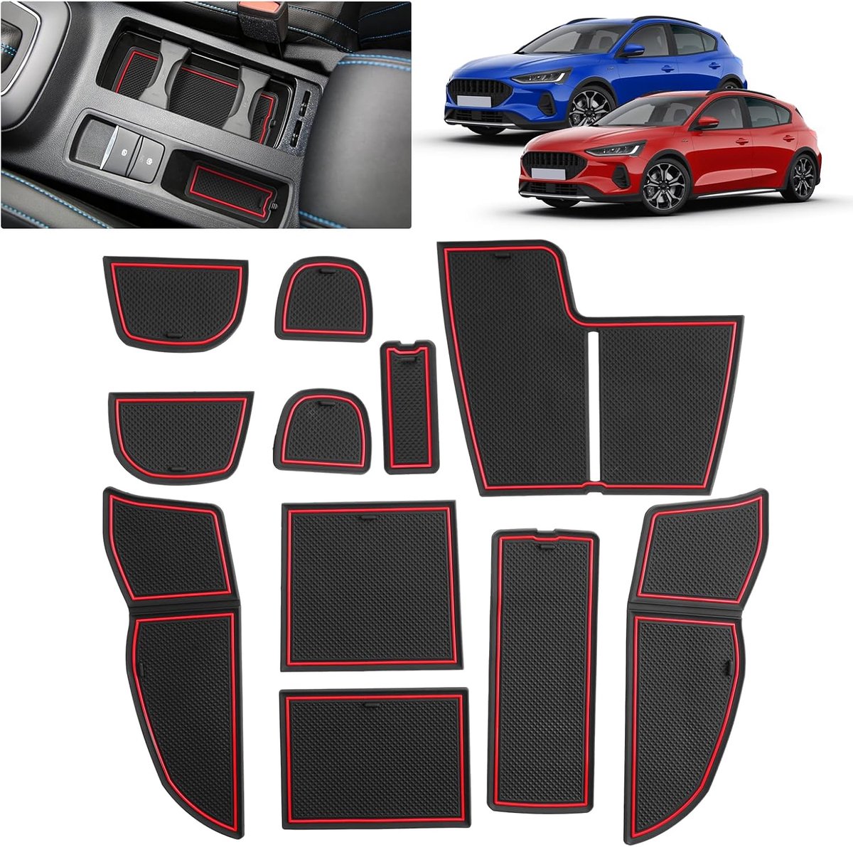 Non-slip mats (focus active red) - ShopVlot
